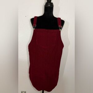 Amazon Maroon Overall Dress